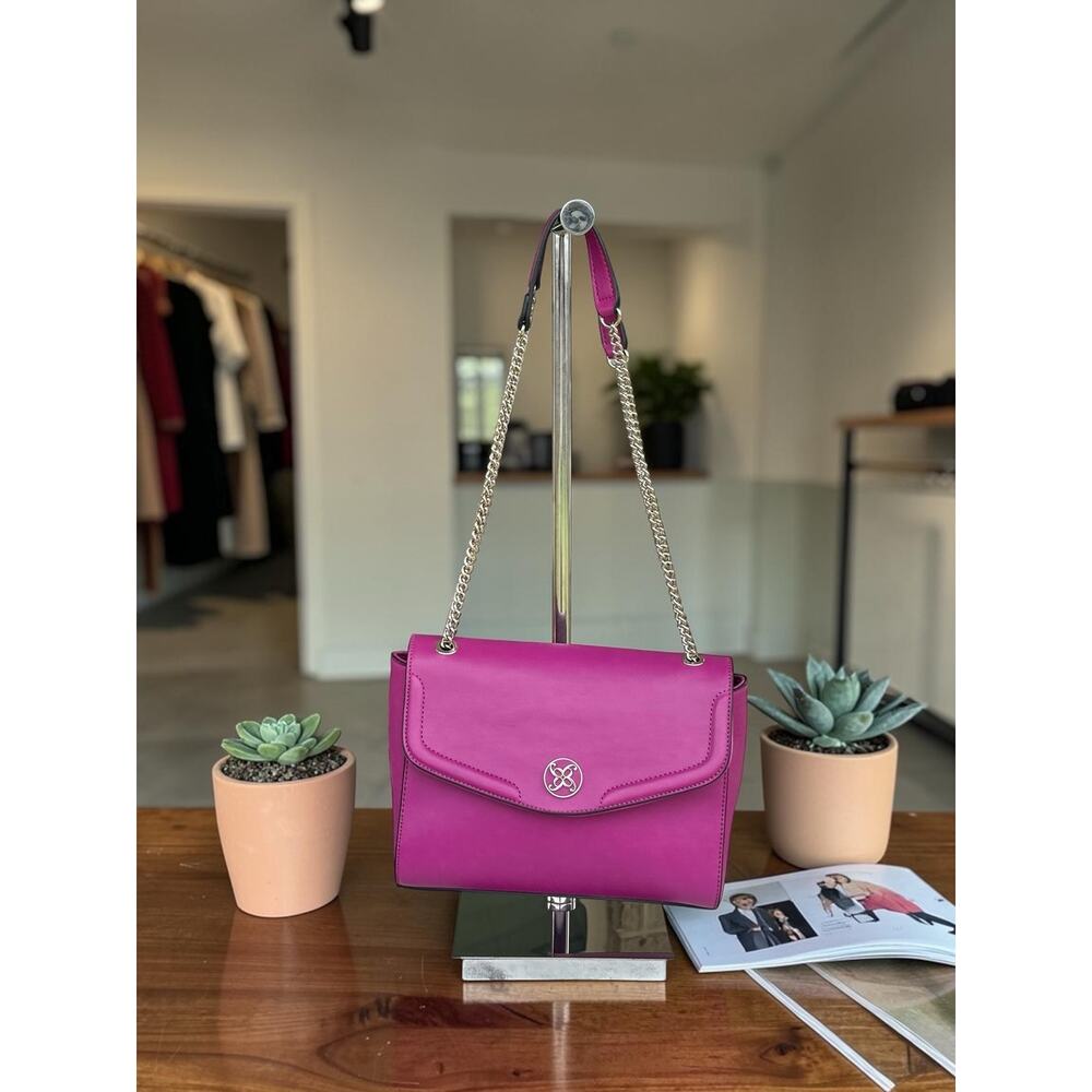 Vintage Nine West Hot Pink Chain Strap Crossbody‎ Shoulder Bag Y2K